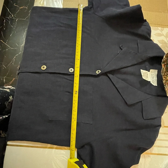 J London top blouse linen bland size S blue - Picture 4 of 6